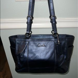 Coach Navy Gallery East West Bag